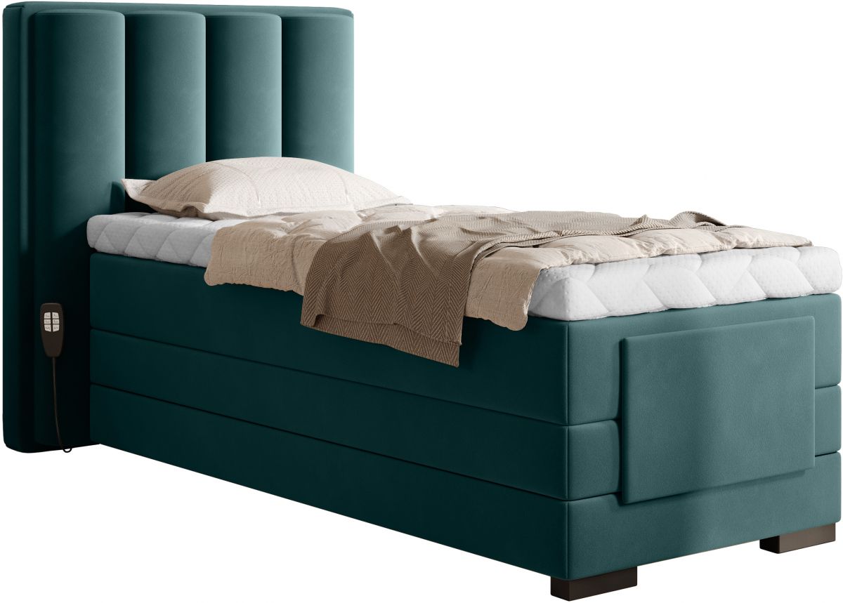 Continental Single Bed Kirkwall | size: Length: 217cm, Width: 108cm, Height: 130cm | color: Velvetmat | image: 0 | variant: 1013678