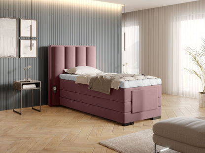 Continental Single Bed Kirkwall | size: Length: 217cm, Width: 108cm, Height: 130cm | color: Velvetmat | image: 1 | variant: 1013672