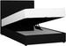 Continental Single Bed Malmo | size: Length: 210cm, Width: 123cm, Height: 114.5cm | color: Black | image: 1 | variant: 1001792