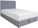 Continental Single Bed Malmo | size: Length: 210cm, Width: 123cm, Height: 114.5cm | color: Gray | image: 1 | variant: 1001791