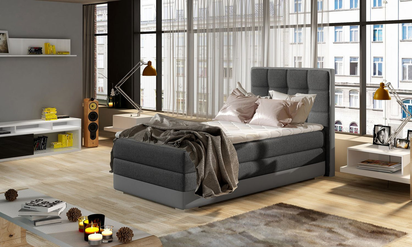 Continental Single Bed Torquay 1 | size: Length: 205cm, Width: 95cm, Height: 118cm | color: Inari/Soft | image: 1 | variant: 1013590