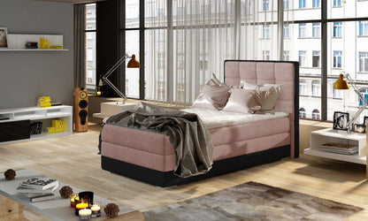 Continental Single Bed Torquay 1 | size: Length: 205cm, Width: 95cm, Height: 118cm | color: Omega/Soft | image: 1 | variant: 1013594