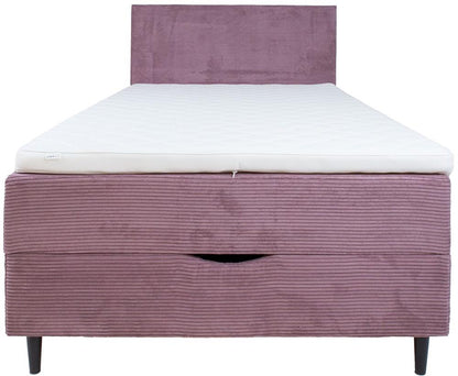 Continental Single Bed Vasteras | size: Length: 208cm, Width: 121cm, Height: 119cm | color: Pink | image: 1 | variant: 1006056