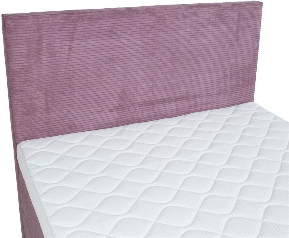 Continental Single Bed Vasteras | size: Length: 208cm, Width: 121cm, Height: 119cm | color: Pink | image: 2 | variant: 1006056