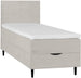 Continental Single Bed Vasteras | size: Length: 208cm, Width: 91cm, Height: 119cm | color: Beige | image: 1 | variant: 1001788