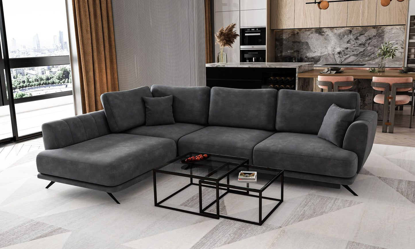Corner Sleeper Sofa Aviemore 13 | size: Width: 276cm, Height: 90cm, Depth: 191cm | color: Nube | image: 1 | variant: 1015774