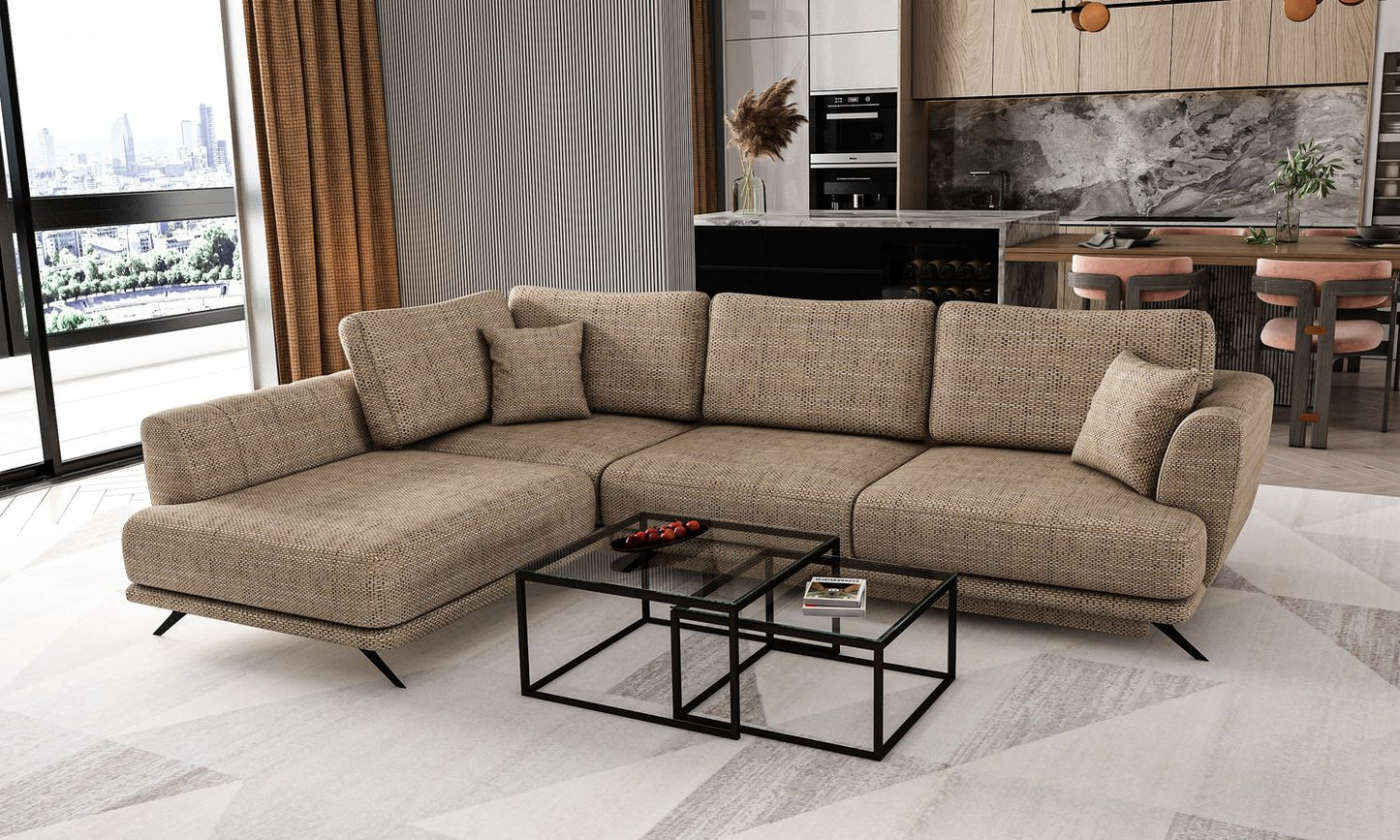 Corner Sleeper Sofa Aviemore 25 | size: Width: 276cm, Height: 90cm, Depth: 191cm | color: Marte | image: 1 | variant: 1015786