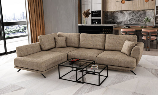 Corner Sleeper Sofa Aviemore 25 | size: Width: 276cm, Height: 90cm, Depth: 191cm | color: Marte | image: 1 | variant: 1015786