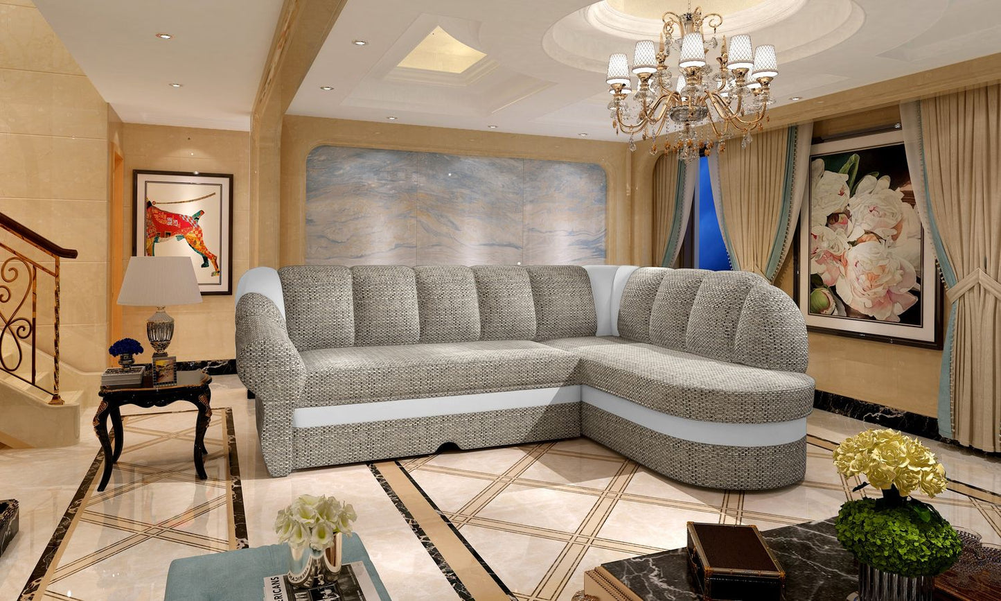 Corner Sleeper Sofa Benano 2 | size: Width: 250cm, Height: 85cm, Depth: 180cm | color: Berlin/Soft | image: 1 | variant: 1014163