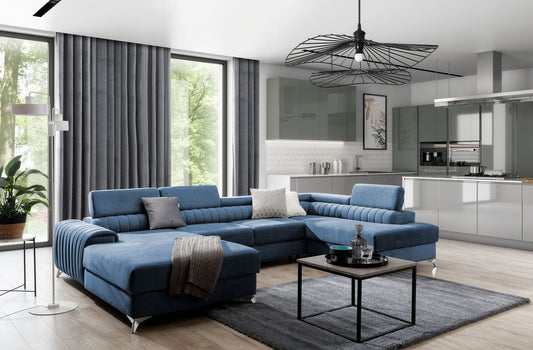 Corner Sleeper Sofa Beverley 34 | size: Width: 354cm, Height: 92cm, Depth: 202cm | color: Gojo | image: 1 | variant: 1015697