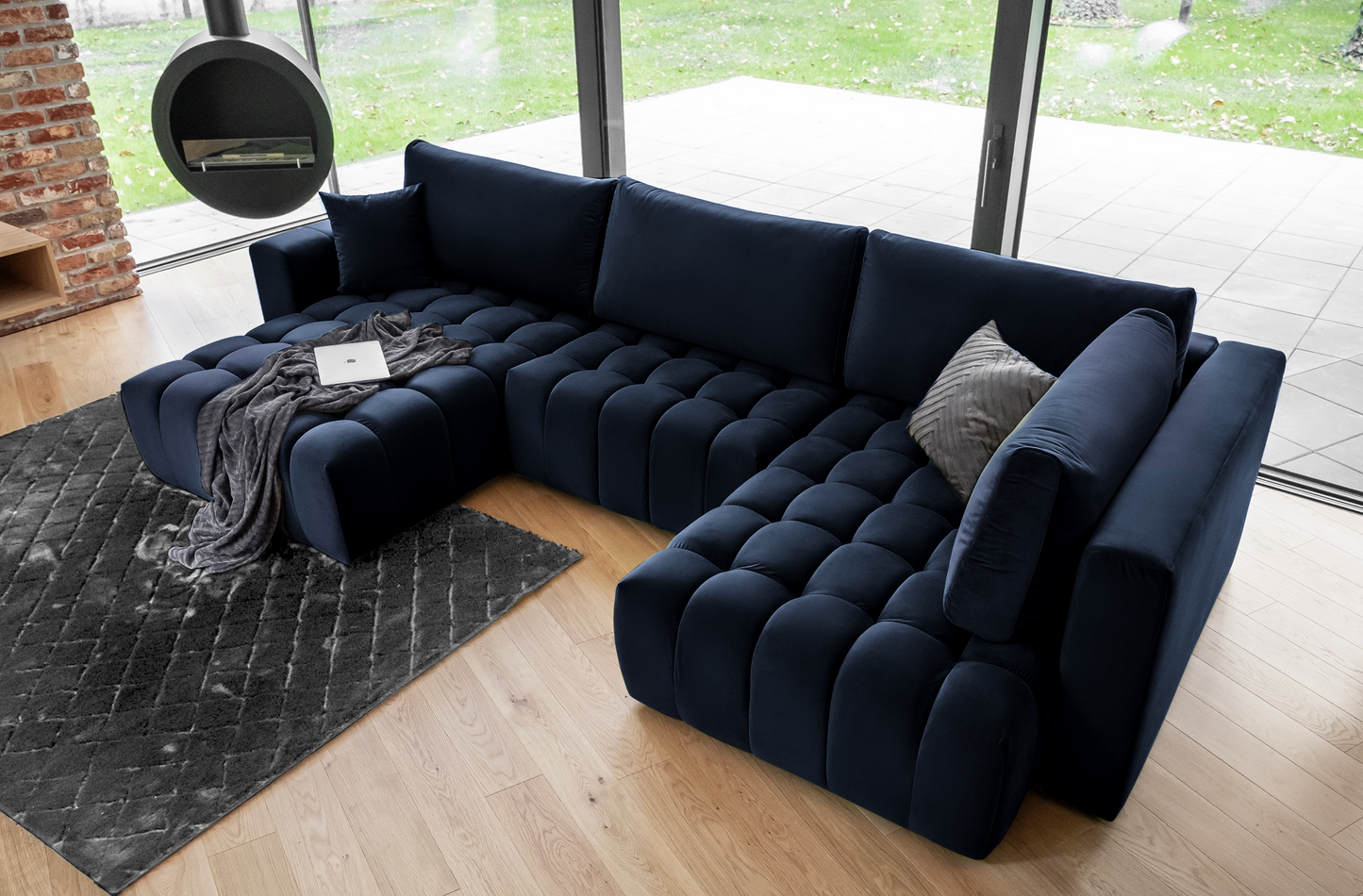 Corner Sleeper Sofa Bonito 16 | size: Width: 350cm, Height: 92cm, Depth: 175cm | color: Loco | image: 1 | variant: 1014282