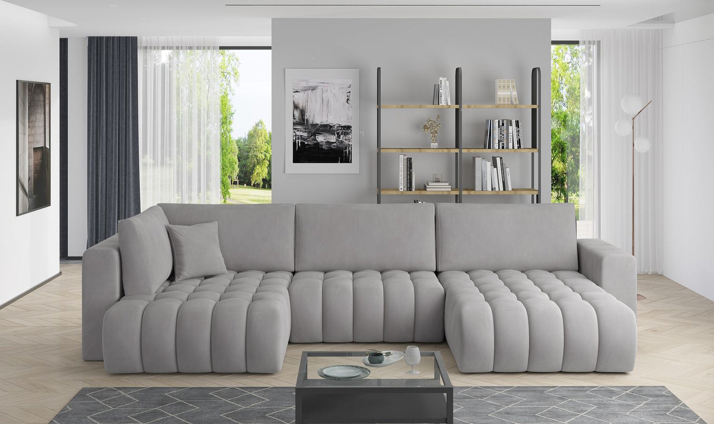 Corner Sleeper Sofa Bonito 23 | size: Width: 350cm, Height: 92cm, Depth: 175cm | color: Nube | image: 1 | variant: 1014289