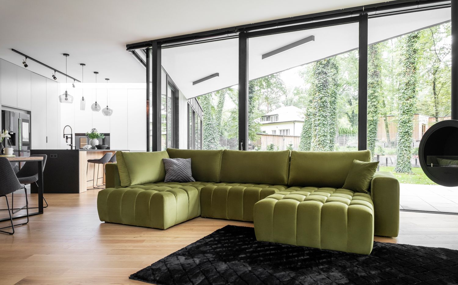 Corner Sleeper Sofa Bonito 36 | size: Width: 350cm, Height: 92cm, Depth: 175cm | color: Loco | image: 1 | variant: 1014302