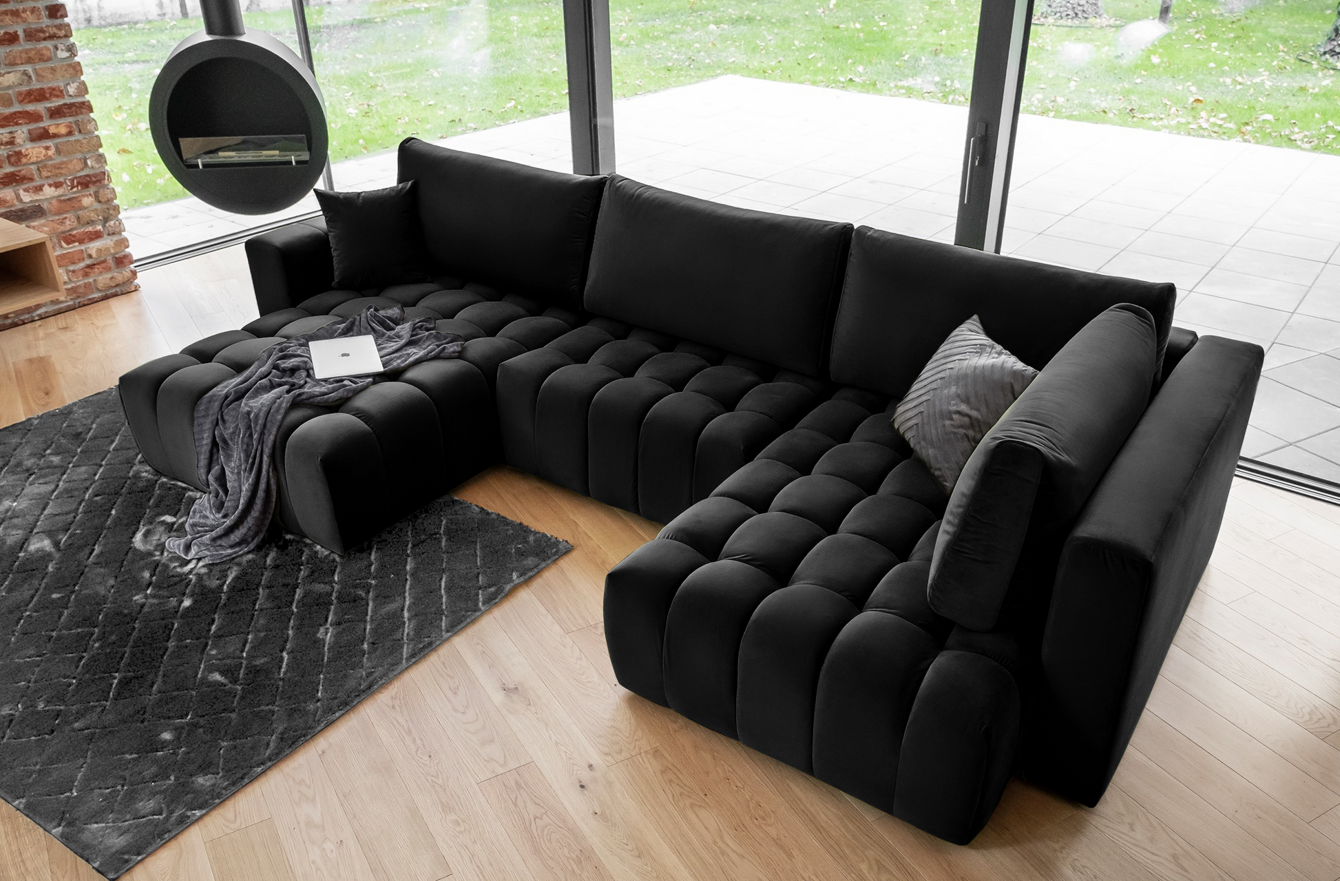 Corner Sleeper Sofa Bonito 8 | size: Width: 350cm, Height: 92cm, Depth: 175cm | color: Loco | image: 1 | variant: 1014274