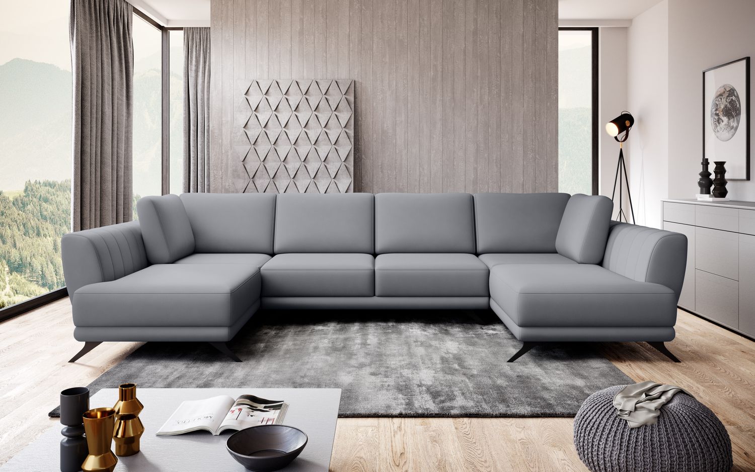 Corner Sleeper Sofa Bridlington 4 | size: Width: 362cm, Height: 90cm, Depth: 191cm | color: Poco | image: 1 | variant: 1015624