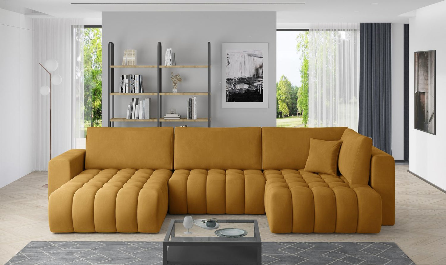 Corner Sleeper Sofa Canterbury 21 | size: Width: 350cm, Height: 92cm, Depth: 175cm | color: Nube | image: 1 | variant: 1015233