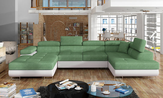 Corner Sleeper Sofa Carlisle 1 | size: Width: 345cm, Height: 90cm, Depth: 58cm | color: Soft/Soro | image: 1 | variant: 1017315