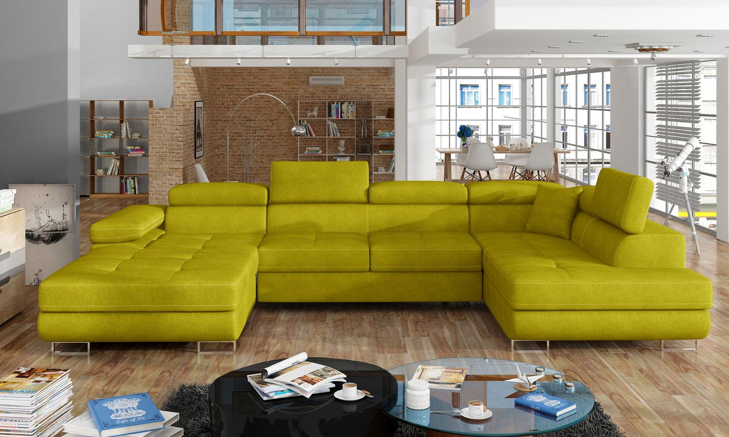 Corner Sleeper Sofa Carlisle 24 | size: Width: 345cm, Height: 90cm, Depth: 58cm | color: Omega | image: 1 | variant: 1017338