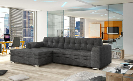 Corner Sleeper Sofa Conforti 20 | size: Width: 275cm, Height: 87cm, Depth: 165cm | color: Sawana | image: 1 | variant: 1014264