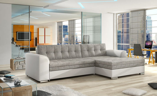 Corner Sleeper Sofa Conforti | size: Width: 275cm, Height: 78cm, Depth: 165cm | color: Berlin/Soft | image: 1 | variant: 1014244