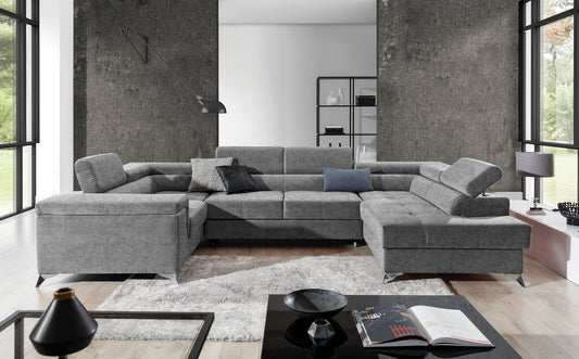 Corner Sleeper Sofa Corby 46 | size: Width: 208cm, Height: 88cm, Depth: 43cm | color: Gusto | image: 1 | variant: 1017460