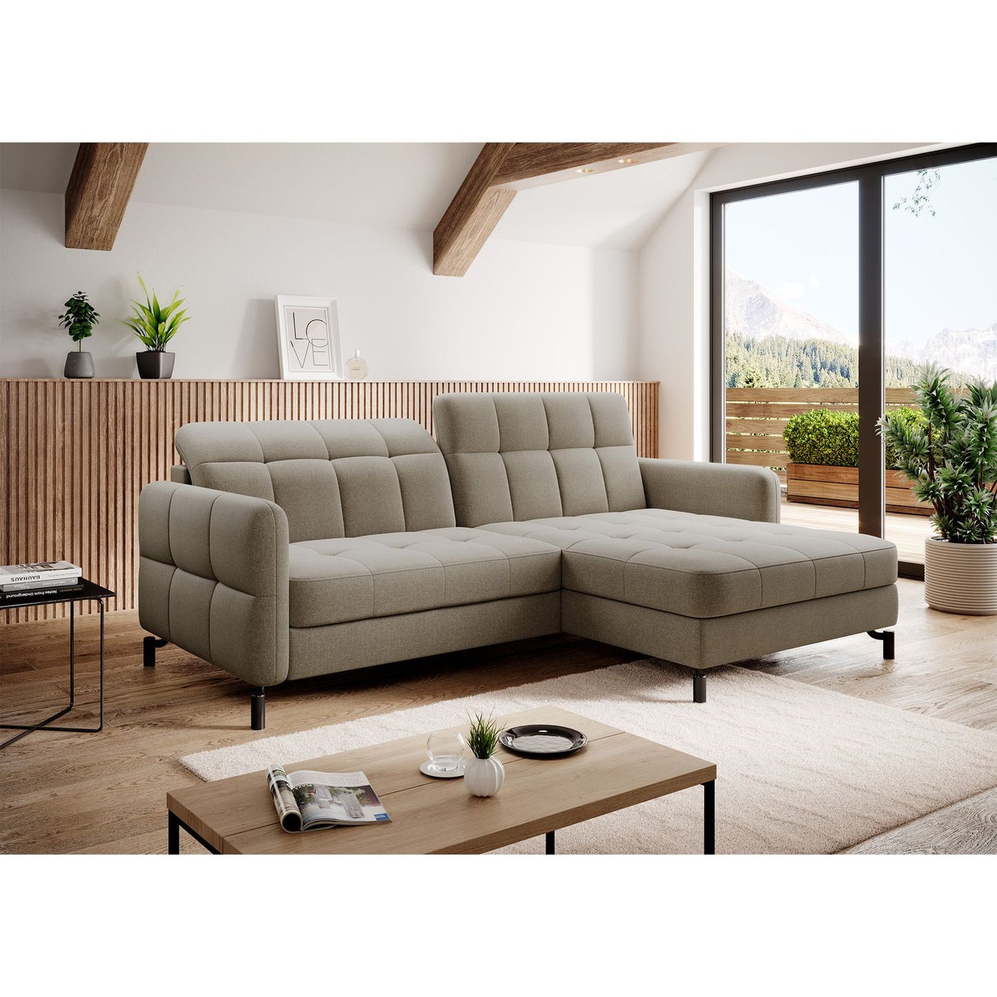 Corner Sleeper Sofa East Pittsburgh 30 | size: Width: 225cm, Height: 105cm, Depth: 160cm | color: Inari | image: 1 | variant: 1016953