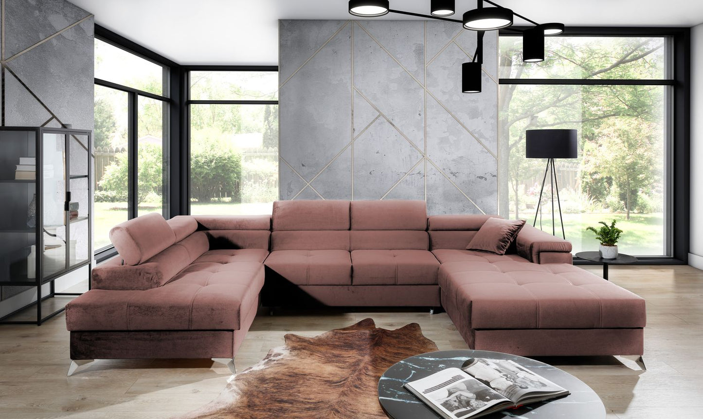 Corner Sleeper Sofa Eduardo 10 | size: Width: 345cm, Height: 90cm, Depth: 202cm | color: Kronos | image: 1 | variant: 1015448