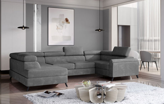 Corner Sleeper Sofa Escada 8 | size: Width: 330cm, Height: 98cm, Depth: 200cm | color: Paros | image: 1 | variant: 1015571