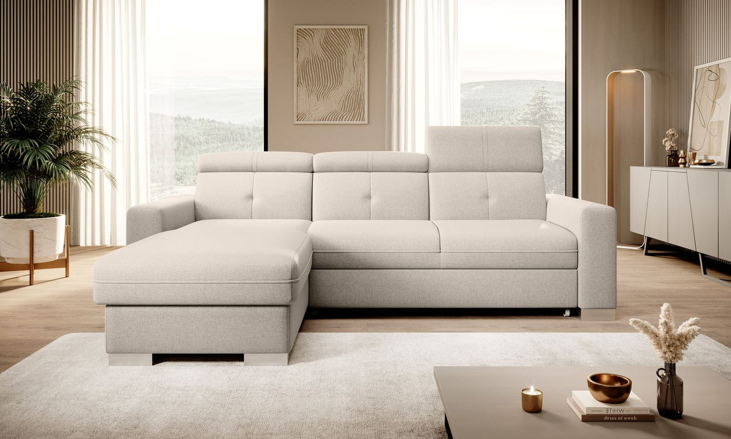 Corner Sleeper Sofa Filey 21 | size: Width: 247cm, Height: 104cm, Depth: 176cm | color: Inari | image: 1 | variant: 1015471