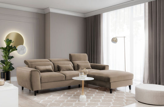 Corner Sleeper Sofa Foble 14 | size: Width: 267cm, Height: 100cm, Depth: 196cm | color: Nube | image: 1 | variant: 1014496