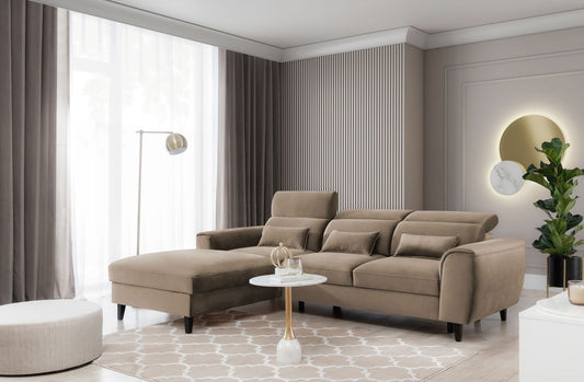 Corner Sleeper Sofa Foble 3 | size: Width: 267cm, Height: 100cm, Depth: 196cm | color: Nube | image: 1 | variant: 1014485