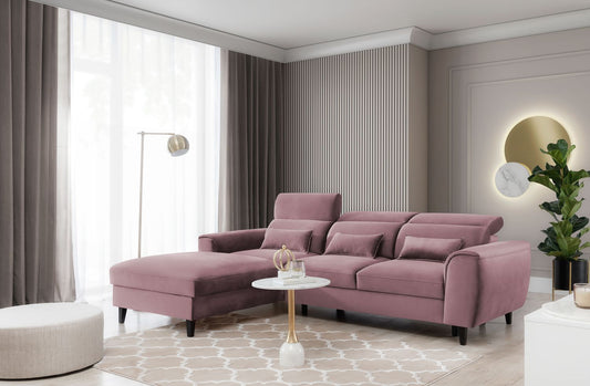 Corner Sleeper Sofa Foble 6 | size: Width: 267cm, Height: 100cm, Depth: 196cm | color: Velvetmat | image: 1 | variant: 1014488