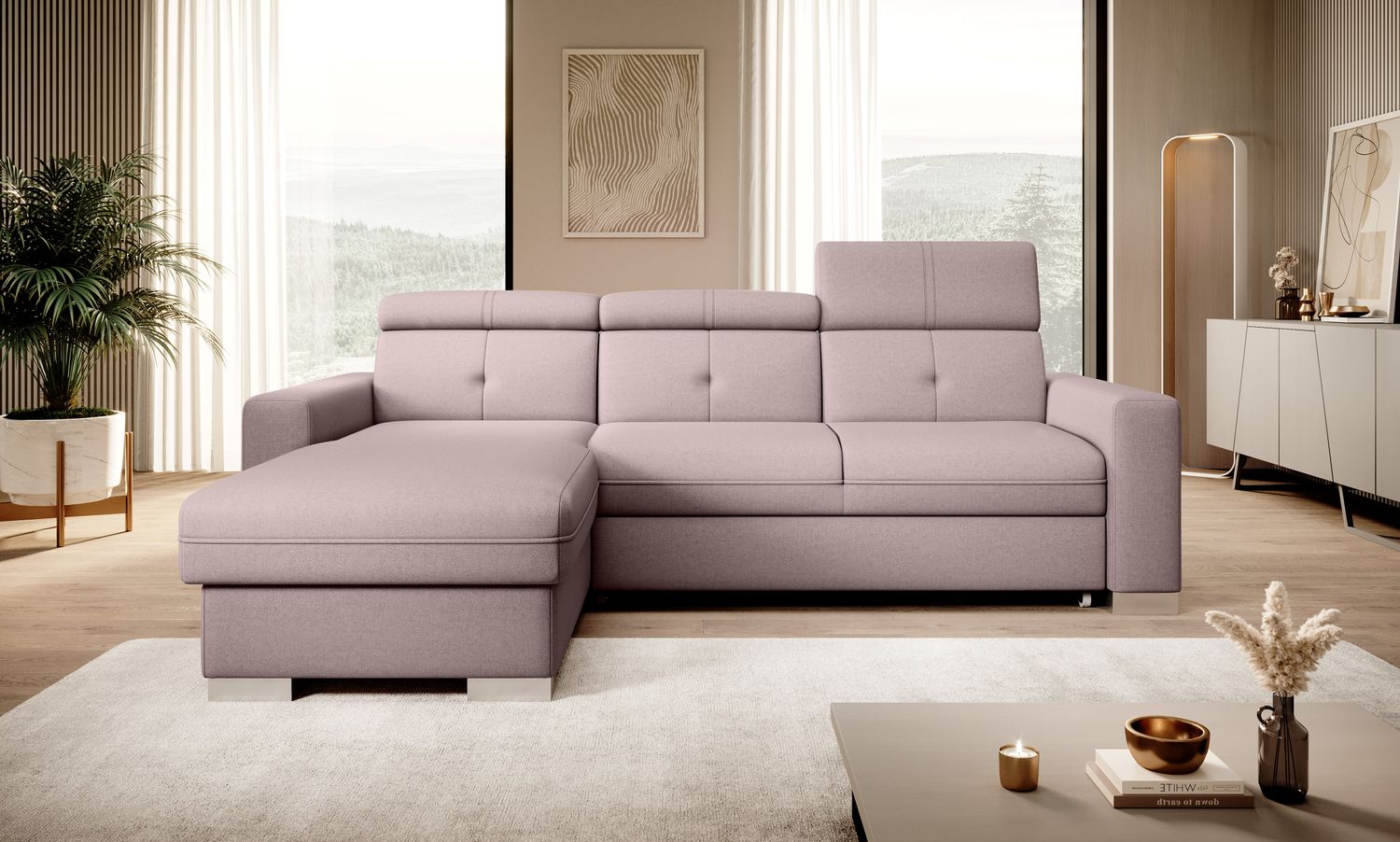 Corner Sleeper Sofa Fresia 16 | size: Width: 247cm, Height: 104cm, Depth: 176cm | color: Gojo | image: 1 | variant: 1014520