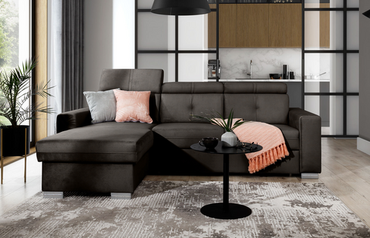 Corner Sleeper Sofa Fresia 22 | size: Width: 247cm, Height: 104cm, Depth: 176cm | color: Nube | image: 1 | variant: 1014526