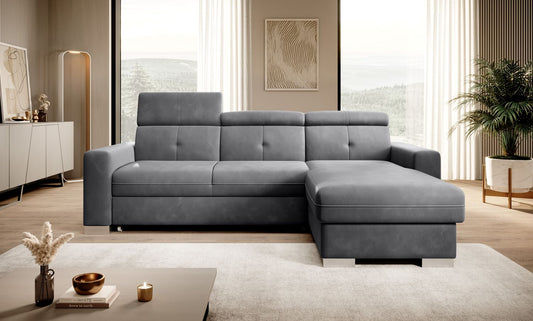 Corner Sleeper Sofa Fresia 54 | size: Width: 247cm, Height: 104cm, Depth: 176cm | color: Sola | image: 1 | variant: 1014558