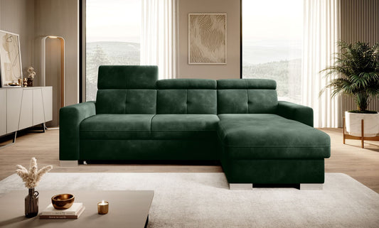Corner Sleeper Sofa Fresia 67 | size: Width: 247cm, Height: 104cm, Depth: 176cm | color: Loco | image: 1 | variant: 1014571