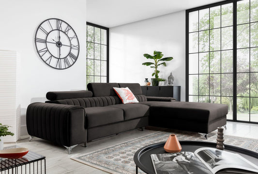 Corner Sleeper Sofa Grayson 52 | size: Width: 278cm, Height: 92cm, Depth: 205cm | color: Riviera | image: 1 | variant: 1014673