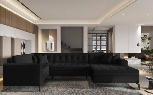 Corner Sleeper Sofa Grimsby 21 | size: Width: 340cm, Height: 93cm, Depth: 180cm | color: Flores | image: 1 | variant: 1015866