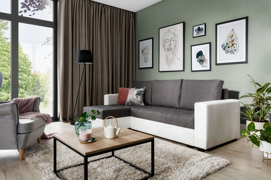 Corner Sleeper Sofa Hinckley | size: Width: 237cm, Height: 90cm, Depth: 57cm | color: Sawana/Soft | image: 1 | variant: 1017105