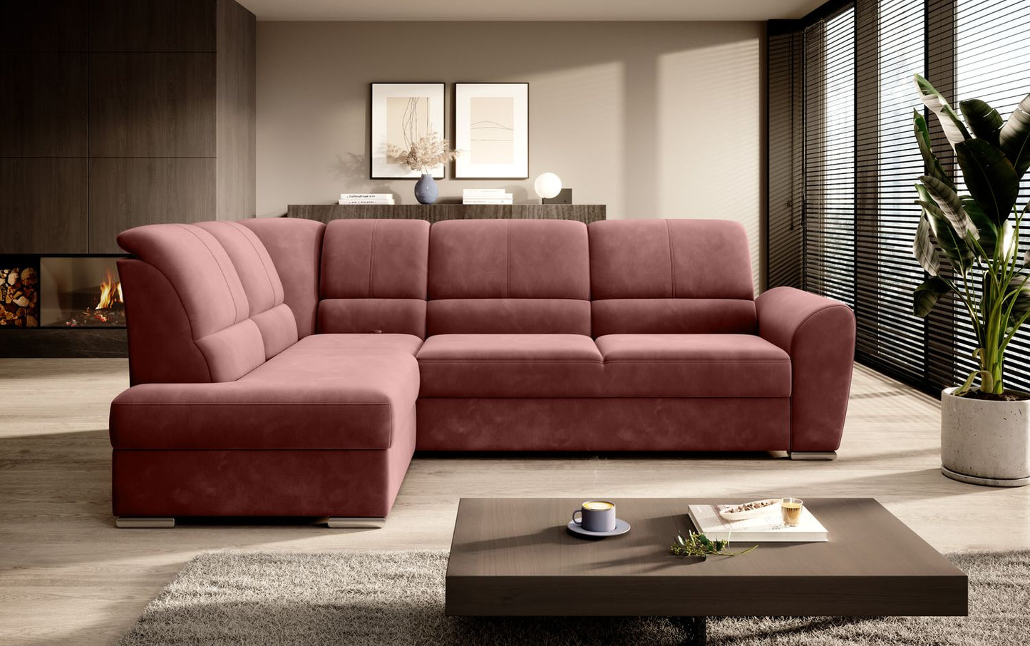 Corner Sleeper Sofa Horncastle 23 | size: Width: 270cm, Height: 93cm, Depth: 186cm | color: Lukso | image: 1 | variant: 1016237