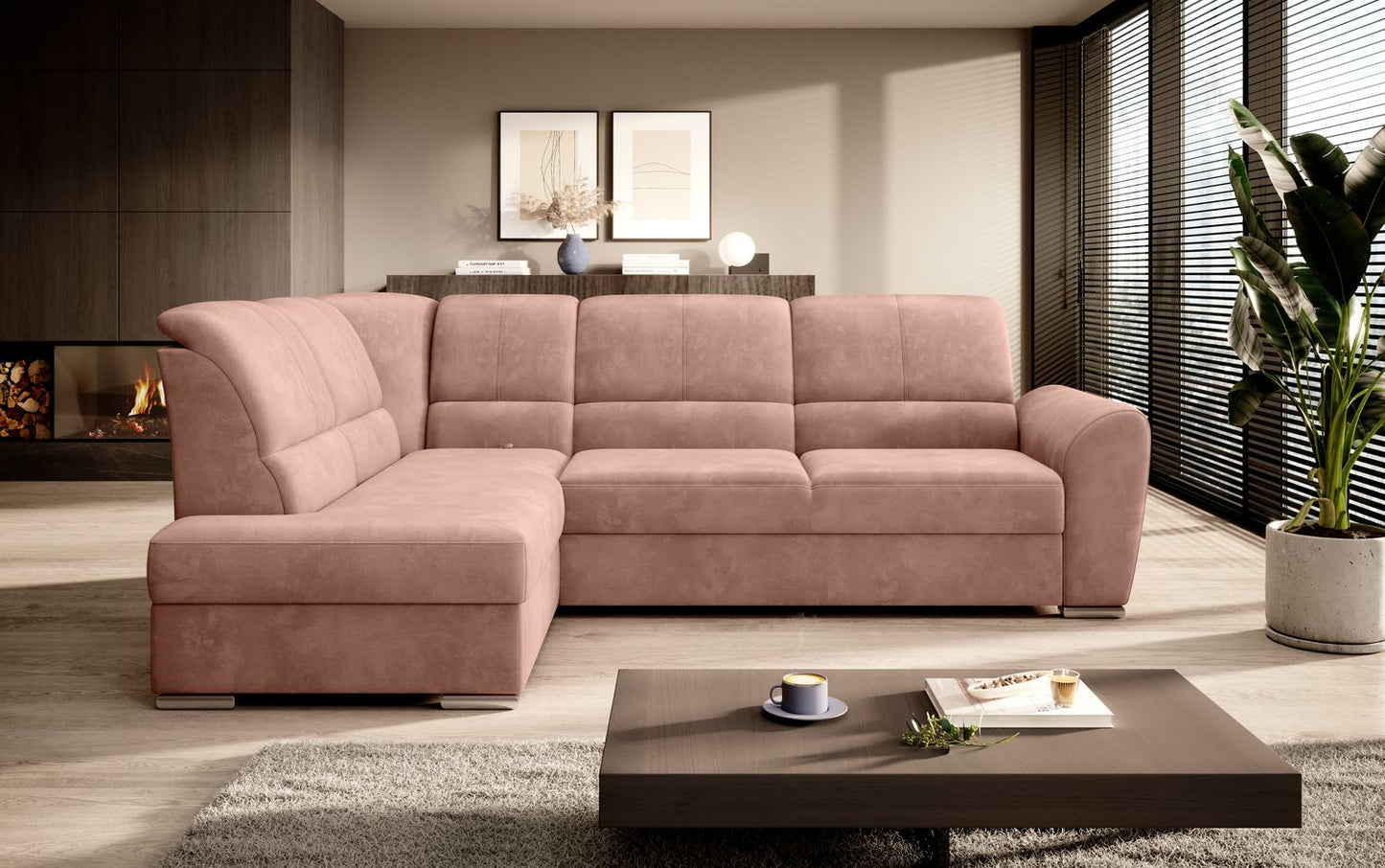 Corner Sleeper Sofa Horncastle 24 | size: Width: 270cm, Height: 93cm, Depth: 186cm | color: Nube | image: 1 | variant: 1016238