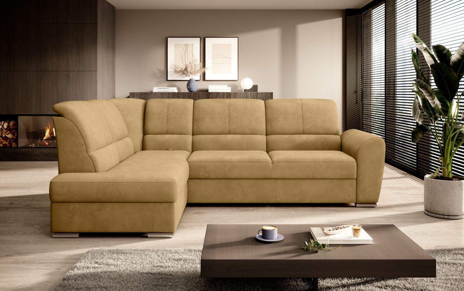 Corner Sleeper Sofa Horncastle 39 | size: Width: 270cm, Height: 93cm, Depth: 186cm | color: Nube | image: 1 | variant: 1016253