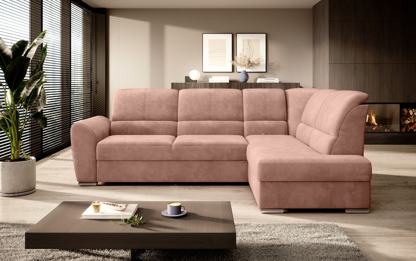 Corner Sleeper Sofa Horncastle 65 | size: Width: 270cm, Height: 93cm, Depth: 186cm | color: Nube | image: 1 | variant: 1016279