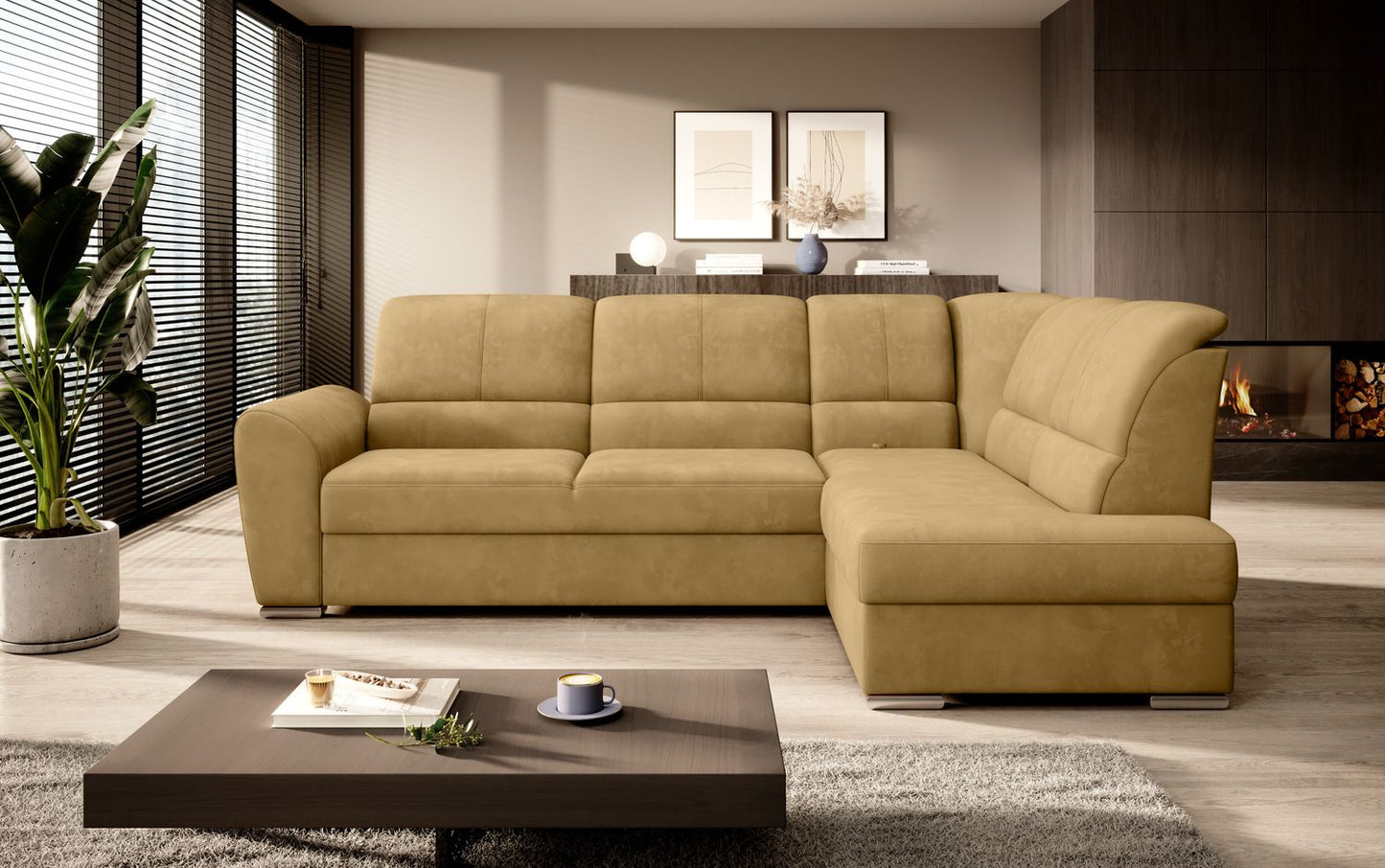Corner Sleeper Sofa Horncastle 80 | size: Width: 270cm, Height: 93cm, Depth: 186cm | color: Nube | image: 1 | variant: 1016294