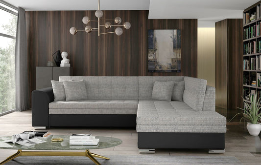Corner Sleeper Sofa Kettering 48 | size: Width: 260cm, Height: 80cm, Depth: 58cm | color: Berlin/Soft | image: 1 | variant: 1017278