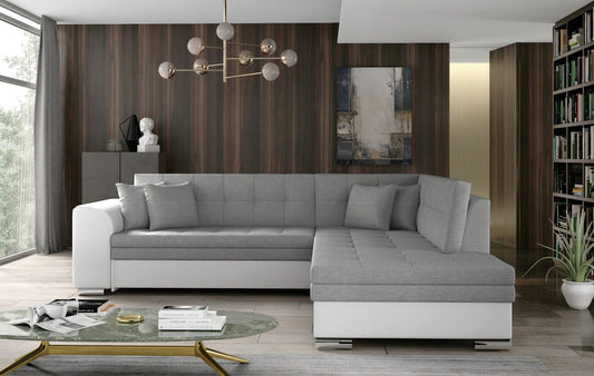 Corner Sleeper Sofa Kettering 77 | size: Width: 260cm, Height: 80cm, Depth: 58cm | color: Sawana/Soft | image: 1 | variant: 1017307