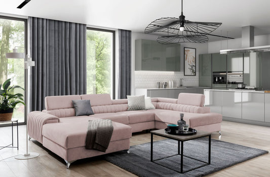 Corner Sleeper Sofa Lacante 25 | size: Width: 354cm, Height: 92cm, Depth: 202cm | color: Gojo | image: 1 | variant: 1014742