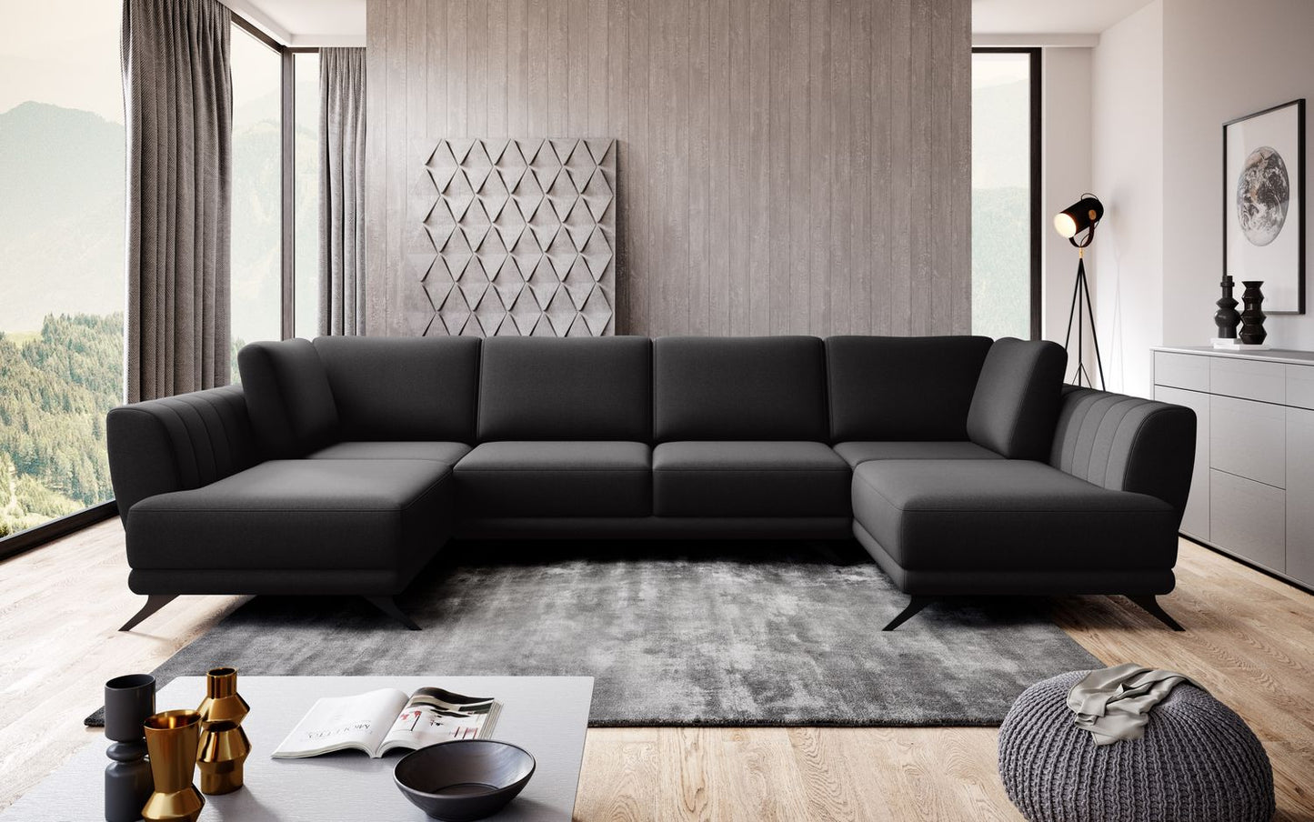 Corner Sleeper Sofa Larco 20 | size: Width: 362cm, Height: 90cm, Depth: 191cm | color: Vero | image: 1 | variant: 1014694