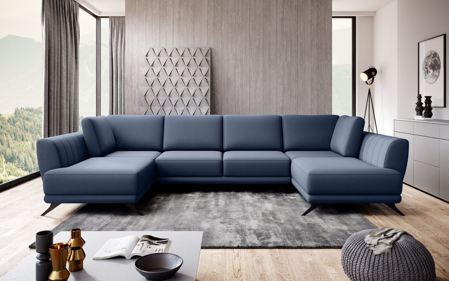 Corner Sleeper Sofa Larco 35 | size: Width: 362cm, Height: 90cm, Depth: 191cm | color: Gojo | image: 1 | variant: 1014709