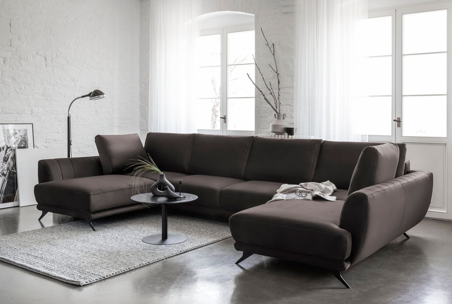 Corner Sleeper Sofa Larco 42 | size: Width: 362cm, Height: 90cm, Depth: 191cm | color: Riviera | image: 1 | variant: 1014716